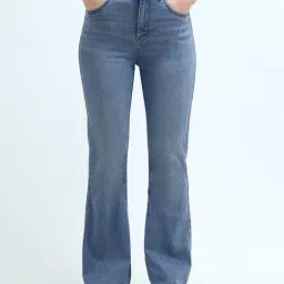 U.S. Polo Assn. Blue Flared Fit High Rise Jeans-picture-34