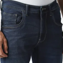 Van Heusen Navy Slim Fit Jeans image 4