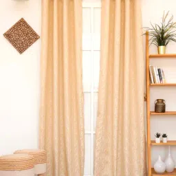 Ariana Beige Polyester 7 Ft. Door Curtain-image-65