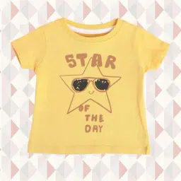 MINIKLUB Kids Yellow Printed T-Shirt-image-18