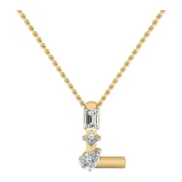 SHINE ETERNAL Lab Grown Diamond 18k (750) Yellow Gold Pendant for Women-picture-47