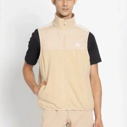 Adidas Originals Beige Regular Fit Logo Printed Sports Jacket-picture-33