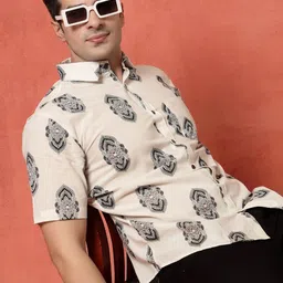 Mast & Harbour Men Classic Printed Casual Shirt image 2