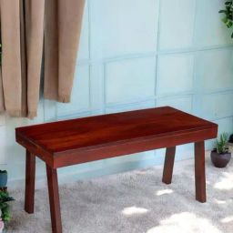 Ikiriya Mayfield Brown Sheesham Wood Contemporary Coffee Table in Honey Finish-picture-32