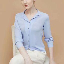 Code By Lifestyle Light Blue Regular Fit Shirt-picture-9