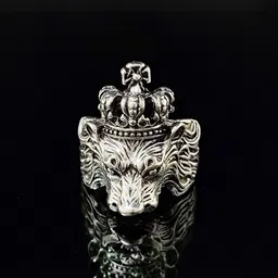 Teeragaj Lion Face King Finger Ring-picture-28
