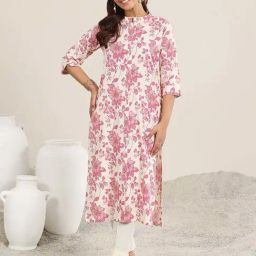 Libas Pink Floral Kurta-picture-15