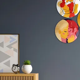 THE QUIRKY HOME Set Of 3 White & Red Printed Ceramic Wall Plates-image-12