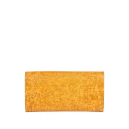SASSORA SPIRAL Yellow Casual Leather Wallet For Women image 2