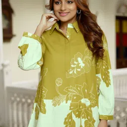 VIBE VISION Printed Shirt With Trousers Co-Ords image 4