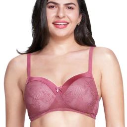 Amante Purple Lace Pattern Full Coverage Bra-picture-47