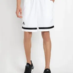 adidas White Regular Fit Sports Shorts-picture-24
