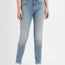 Levi's 721 Blue Skinny Fit High Rise Jeans-picture-13