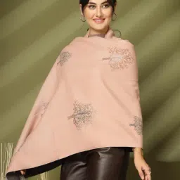 Mafadeny Peach Regular Fit Stole image 4