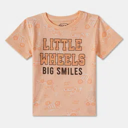 R&B Boys Graphic Printed Round Neck Cotton T-shirt-picture-47