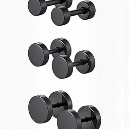 Just Devotional Pack Of 3 Men Earrings-picture-32