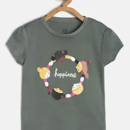 MINIKLUB Kids Olive Printed Top-picture-11