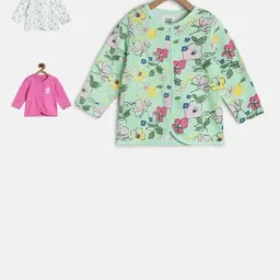 MINIKLUB Kids Multicolor Printed Full Sleeves Top (Pack Of 3)-picture-28