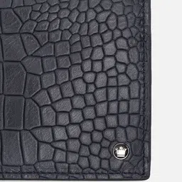 Louis Philippe Men Animal Textured Leather Two Fold Wallet image 2