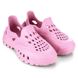 HOPPA SWEDEN Solid Perforated Slip On Clogs - Baby Pink-picture-39