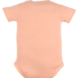 FFlirtygo Christmas Theme Cotton Half Sleeves Merry Christmas Printed Onesie - Peach image 3