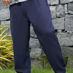 Instafab Plus Men Relaxed Fit Comfort Trousers-picture-18