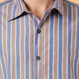 Stylecast X Kotty Men Multi Stripes Striped Regular Shirt image 5