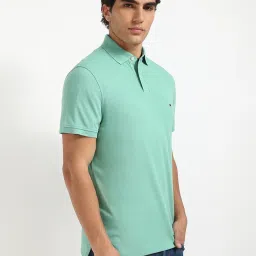 Tommy Hilfiger Fort Green Cotton Regular Fit Polo T-Shirt image 4