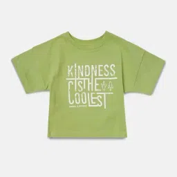Angel & Rocket Kids Green Graphic Print T-Shirt-picture-23
