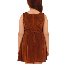 Cutecumber Girls Brown Dress With Shrug image 4