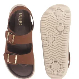 FAUSTO Men's Tan Sling Back Sandals image 4