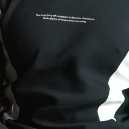 Odette Franco Black Cotton Jersey Patterned Sweatshirt image 4