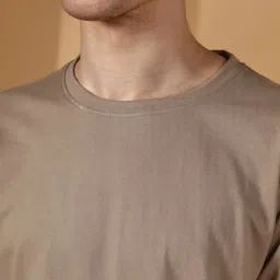 Campus Sutra Grey Regular Fit T-Shirt image 4