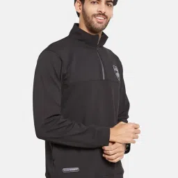 Octave Black Regular Fit Sweatshirt image 4