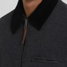 American Eagle Grey Regular Fit Jacket image 4