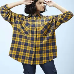 SF Jeans by Pantaloons Mustard Cotton Printed Shirt-picture-24