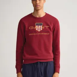 GANT Red Round Neck Sweatshirt-image-40