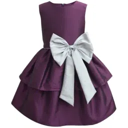 A.T.U.N. Wine & Silver Solid Dress-picture-48