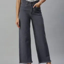 showoffff SHOWOFF Clean Look Purple Wide Leg Denim Jeans-picture-27