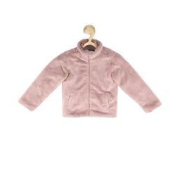 allen solly junior Allen Solly Kids Pink Solid Full Sleeves Jacket-picture-0