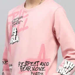 Monte Carlo Boys Peach Cotton Blend Printed Sweatshirt image 4