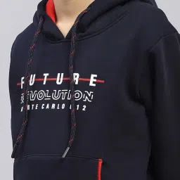 Monte Carlo Boys Navy Blue Cotton Blend Printed Sweatshirt image 4