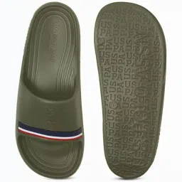 U.S. Polo Assn. Men's Green Slides image 4