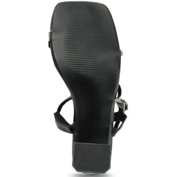 Carlton London Women's Black Ankle Strap Sandals image 4