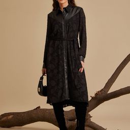 Kazo Women Self Design Midi Dress-picture-29