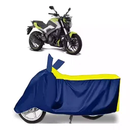 Auto Pearl Bike Cover for Bajaj Dominar (Yellow & Blue)-picture-45
