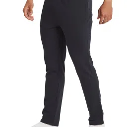 Octave Navy Blue Polyester Regular fit Solid Track Pants image 4