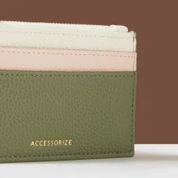 Accessorize London Multicolor Color Block Card Holder image 4