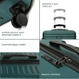 Assembly Green Textured Trolley Set of 2 - 20 inch & 28 inch image 4