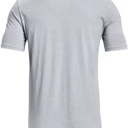 Under Armour Grey Cotton Regular Fit Printed Sports T-Shirt image 4